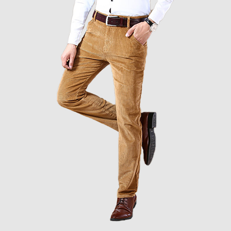 Loookus - Men's Casual Corduroy Elastic Long Pants