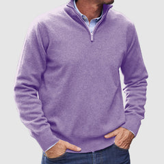 Loookus - Men's Cashmere Zipper Basic Sweater