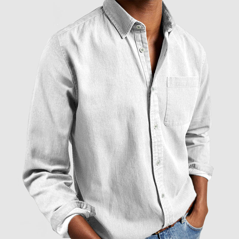 Loookus - Gentleman's Casual Cotton Basic Shirt