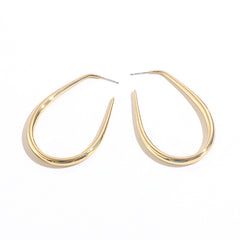 Loookus - Large hHoop Metal Earrings