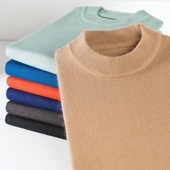 Loookus - Men's Basic Bottom Cashmere Sweater