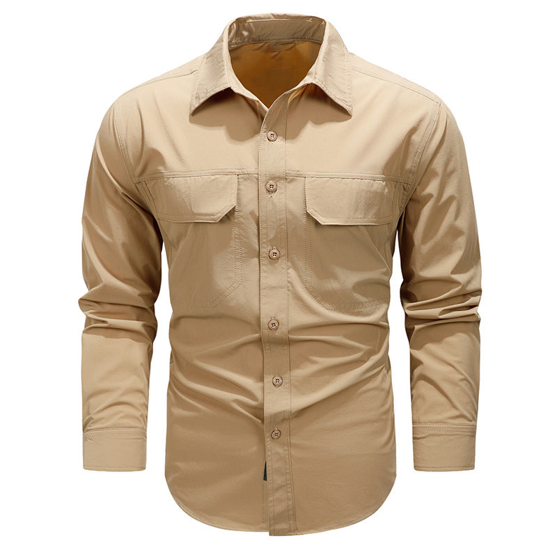 Loookus - Gentleman's Two Pockets Casual and Fashion Basic Shirt With Breathable Design