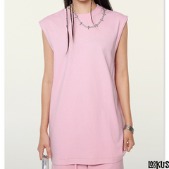 Loookus - Distressed Sporty Casual Tank Top