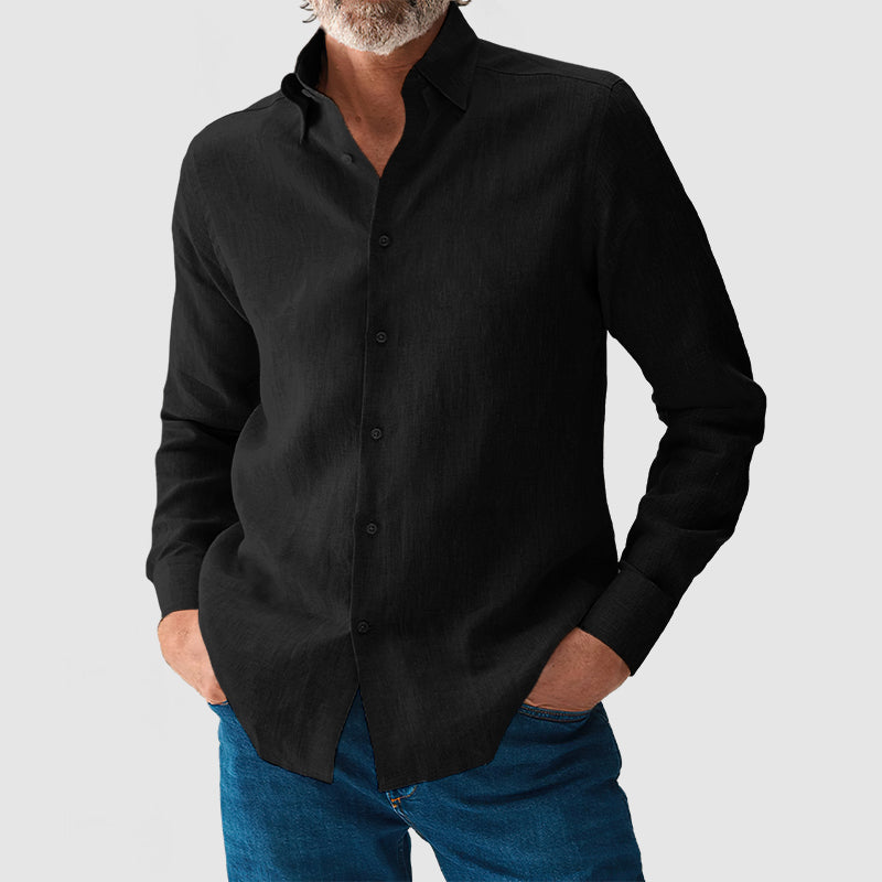 Loookus - Men's Casual Daily Premium Cotton Linen Shirt