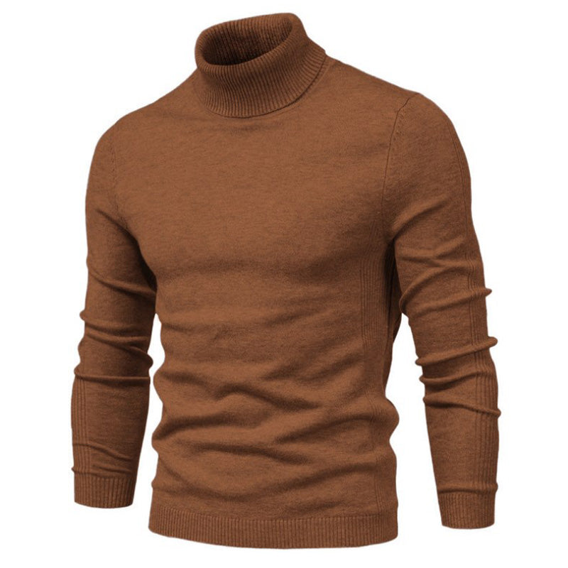 Loookus - Men's Turtleneck Basic Cashmere Base Sweater