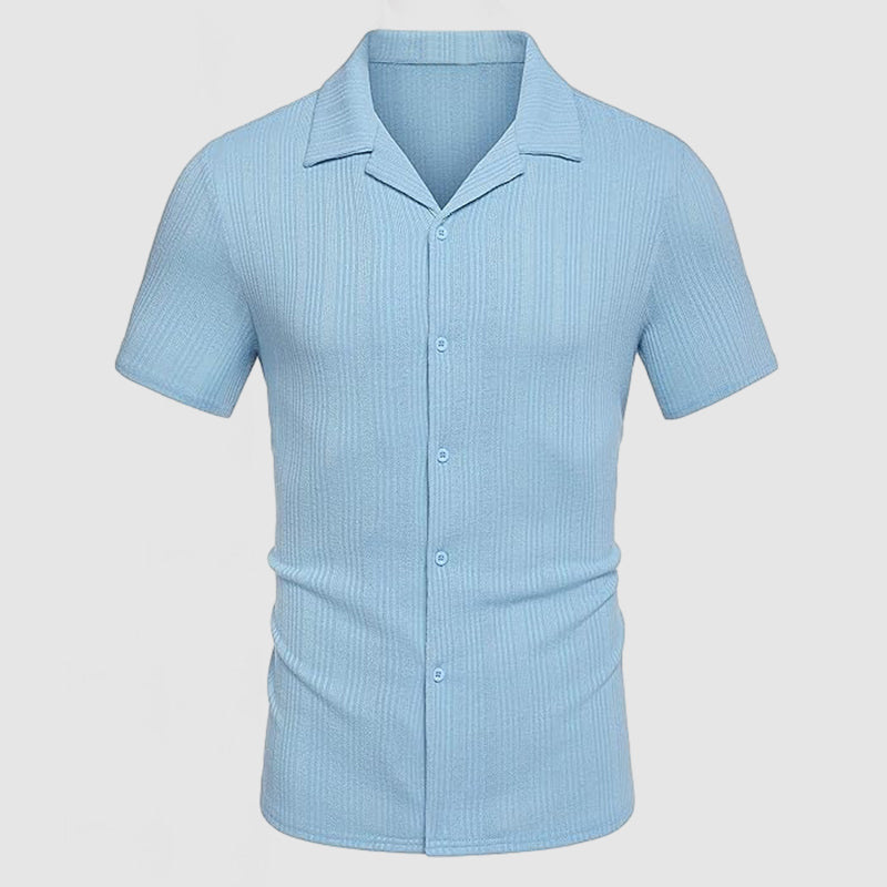 Loookus - Men's Casual Knit Short Sleeve Shirt