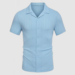 Loookus - Men's Casual Knit Short Sleeve Shirt