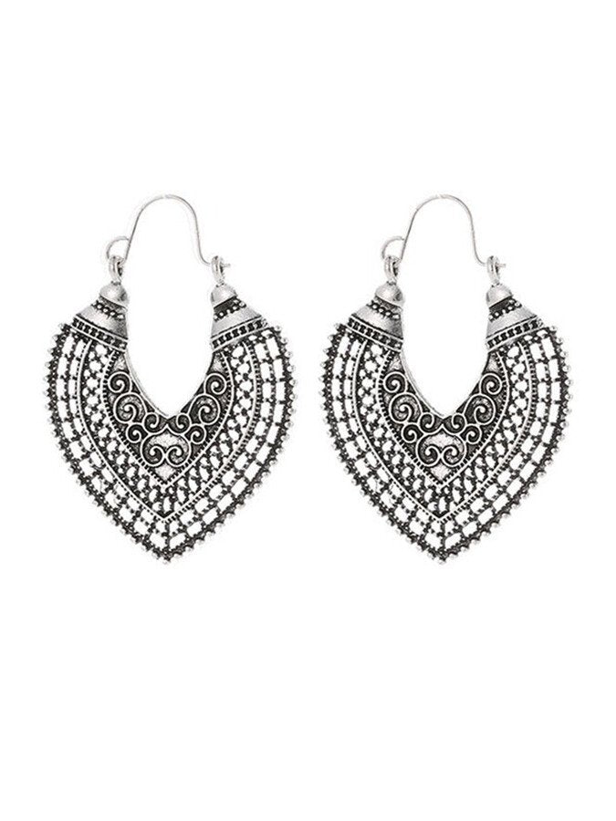 Loookus - Hollow Boho Ethnic Carved Earrings