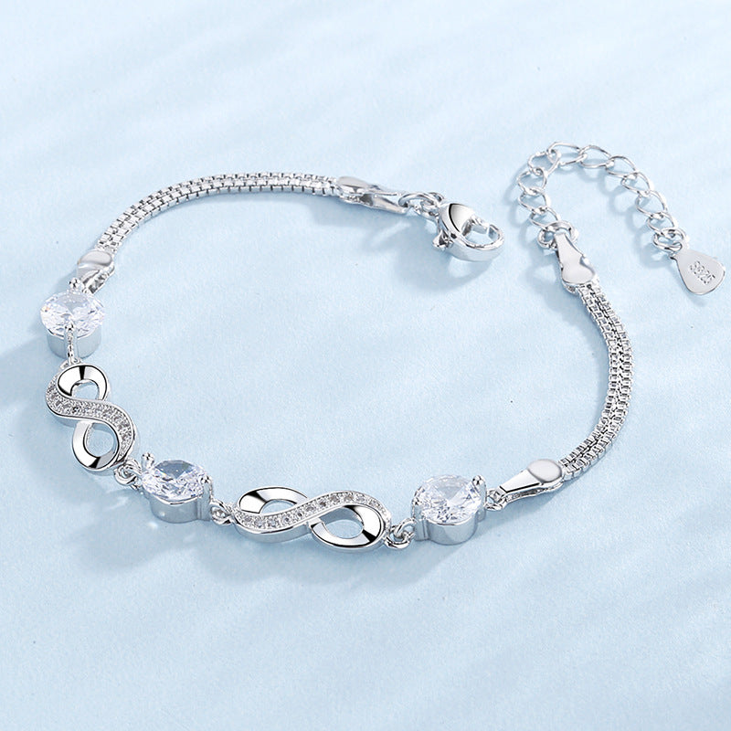 Loookus - 8-shaped zircon bracelet