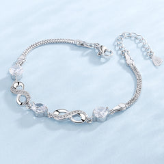 Loookus - 8-shaped zircon bracelet