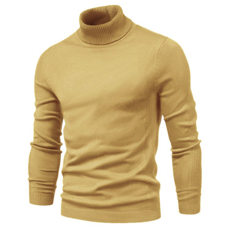 Loookus - Men's Turtleneck Basic Cashmere Base Sweater