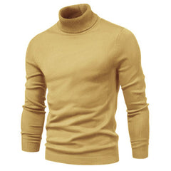 Loookus - Men's Turtleneck Basic Cashmere Base Sweater