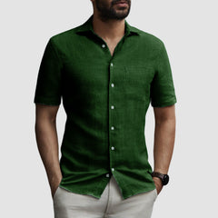 Loookus - Men's Casual Comfortable Cotton Linen Pocket Shirt