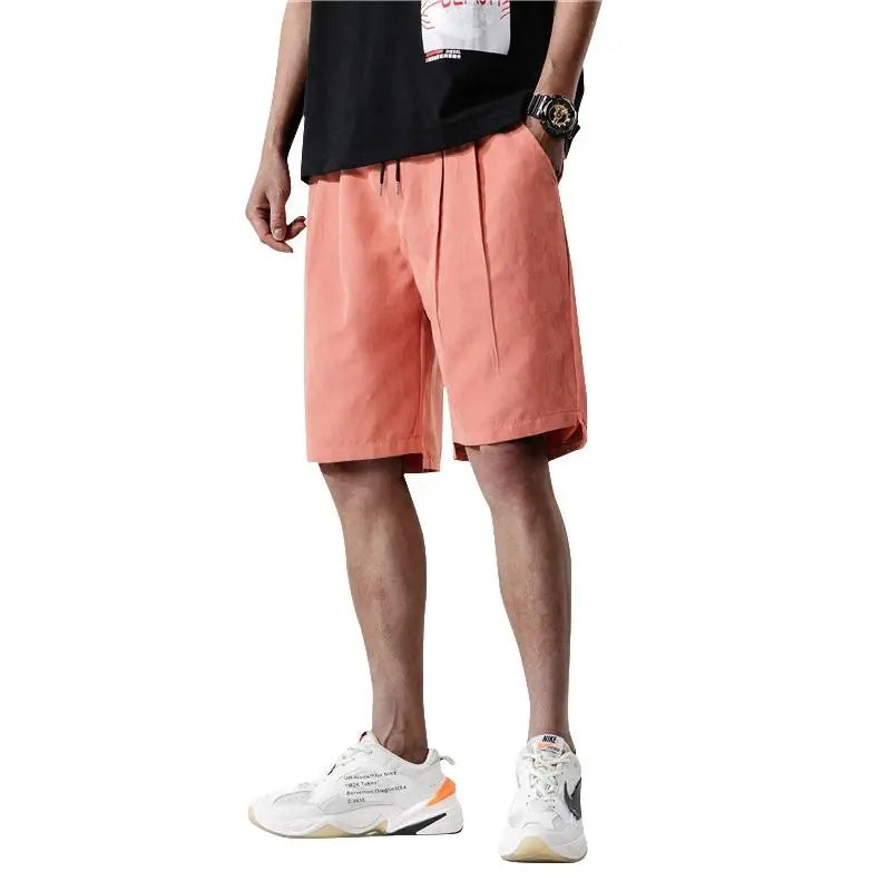 Loookus - Casual shorts men's loose trousers beach trousers breathable and comfortable trousers