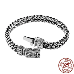 Loookus - 925 Silver men's vintage personality bracelet