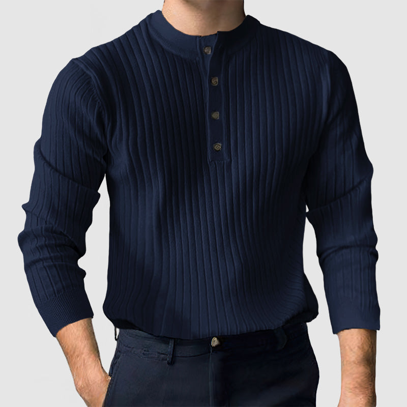 Loookus - Gentleman's Casual Henley Shirt