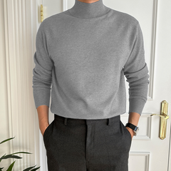 Loookus - Men's Basic Bottom Cashmere Sweater (NEW)