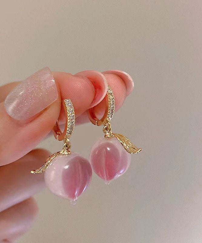 Loookus - Pink Peach Earrings