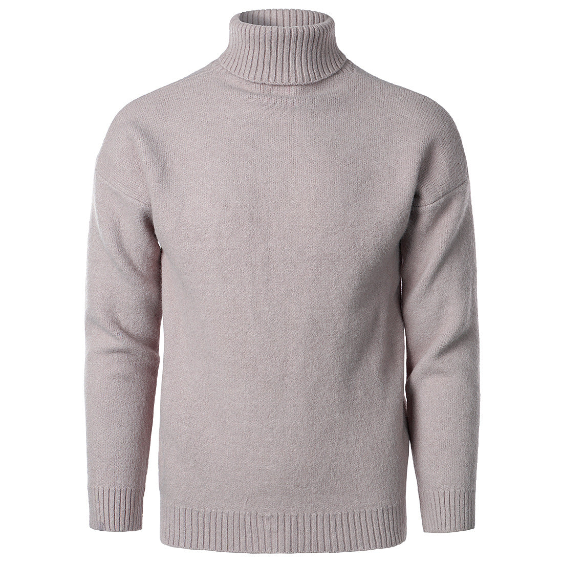 Loookus - autumn and winter men's long-sleeved high-necked fit knitted sweater