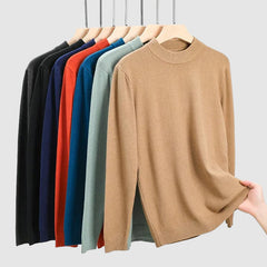 Loookus - Men's Basic Bottom Cashmere Sweater