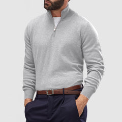 Loookus - Men's Casual Zip Cashmere Basic Sweater