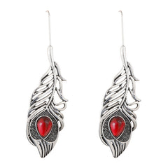 Loookus - Bohemian Hollow Feather Pendant Earrings