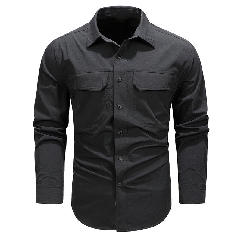 Loookus - Gentleman's Two Pockets Casual and Fashion Basic Shirt With Breathable Design