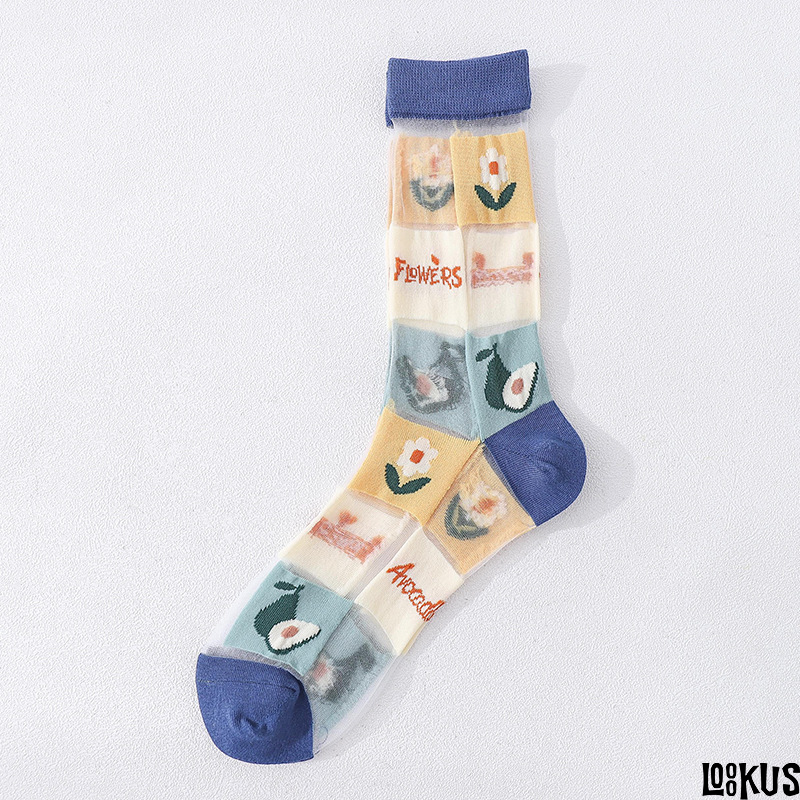 Loookus - Female's Casual Mid-Calf Socks