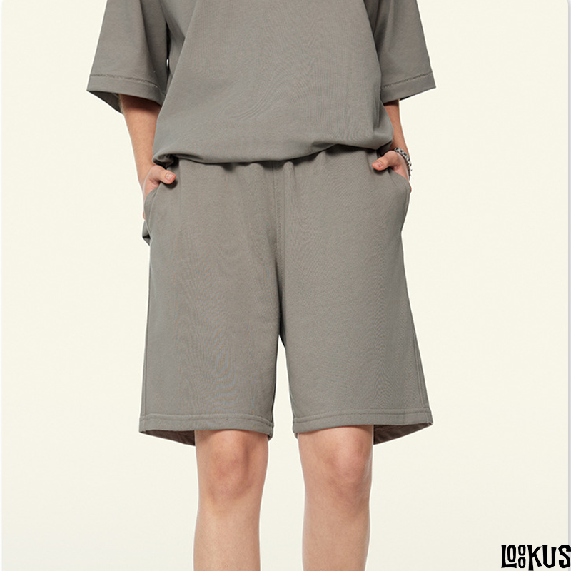 Loookus - Distressed Sporty Casual Shorts A