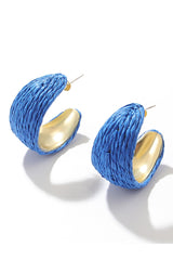 Loookus - Bohemian Raffia Handwoven Earrings