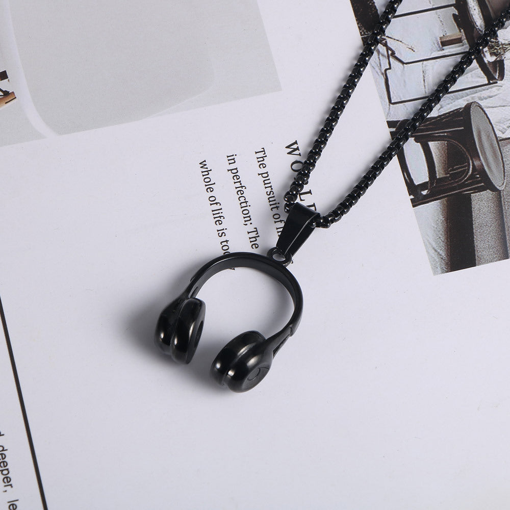 Loookus - Music Headphone Pendant Necklace