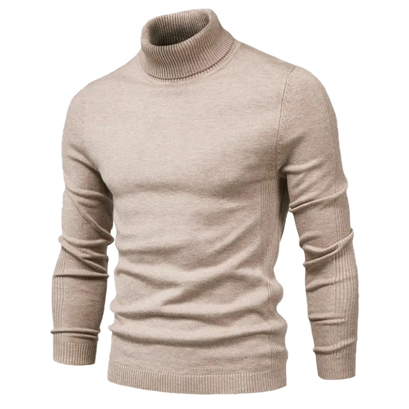 Loookus - Men's Turtleneck Basic Cashmere Base Sweater