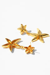 Loookus - Duble Starfish Stud Earrings