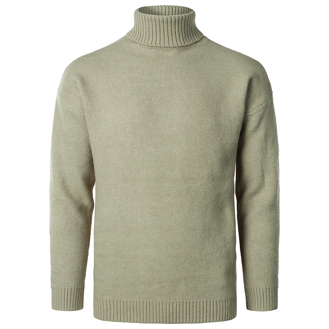 Loookus - autumn and winter men's long-sleeved high-necked fit knitted sweater