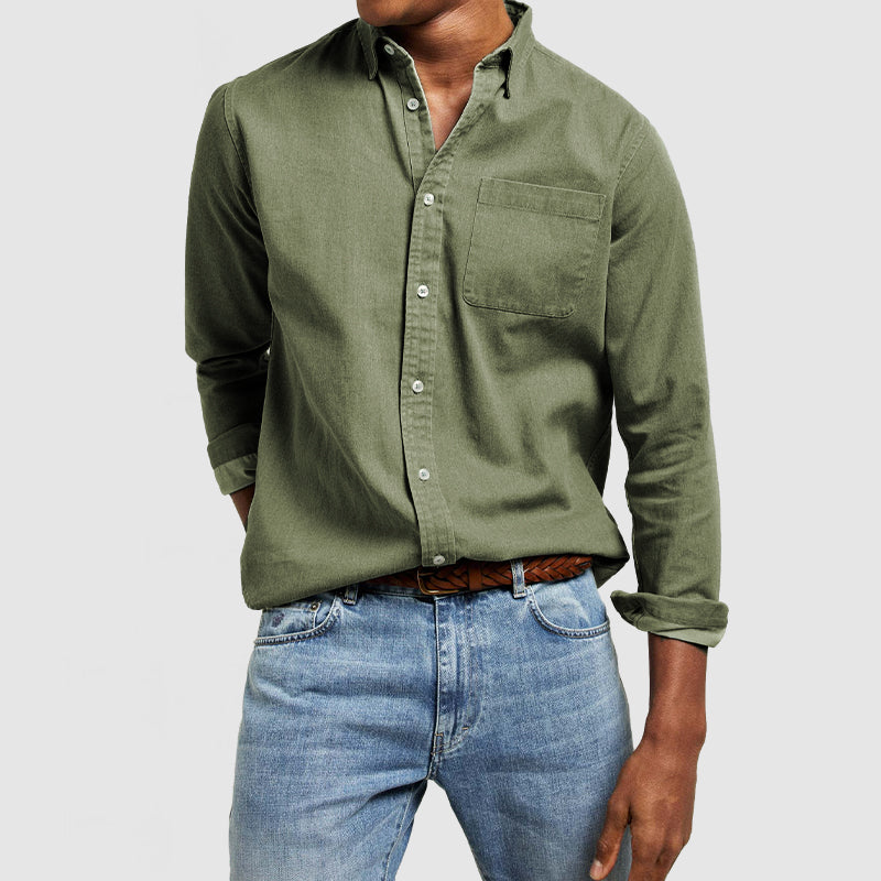 Loookus - Gentleman's Casual Cotton Basic Shirt