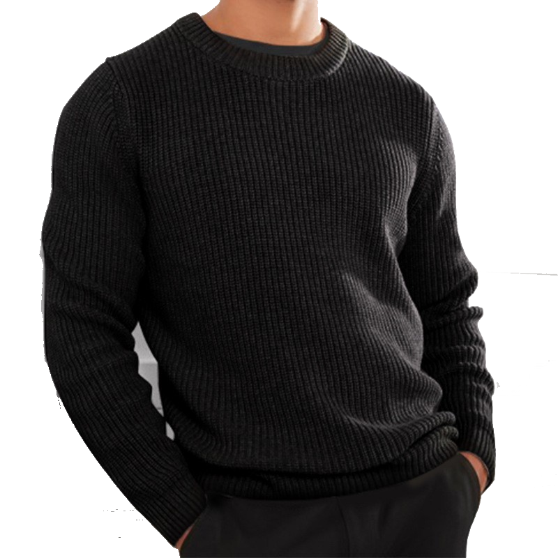 Loookus - New autumn and winter men's clothing, long-sleeved slim fit knitted sweater