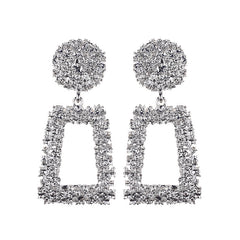 Loookus - Geometric Shape Alloy Earrings