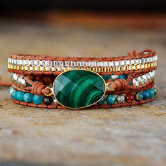 Loookus - Malachite Bracelet-Anti Anxiety Natural Stone Bracelet
