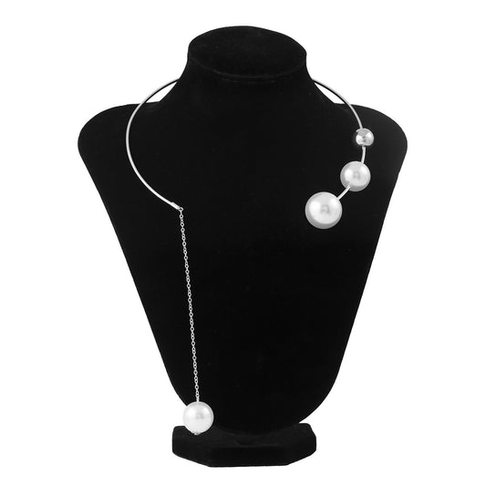 Loookus - Lady geometric personality ballpoint clavicle chain collar