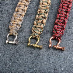 Triple Skull Tactical Bracelet – Red Camo Edition
