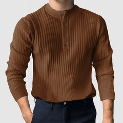 Loookus - Gentleman's Casual Henley Shirt