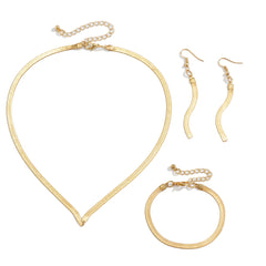 Loookus - Black Friday Exclusive -Geometric Alloy Jewelry Set