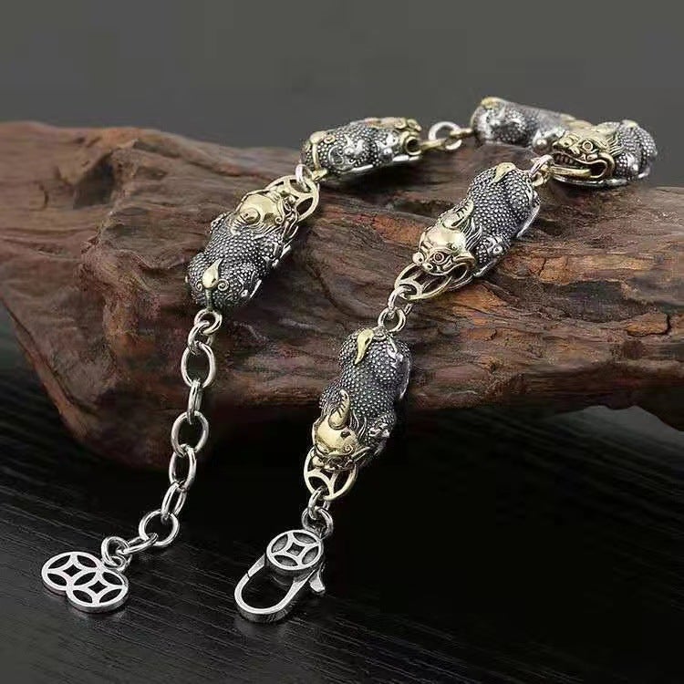 Loookus - 925 Silver Fortune PIxiu Bracelet