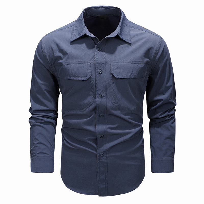 Loookus - Gentleman's Two Pockets Casual and Fashion Basic Shirt With Breathable Design