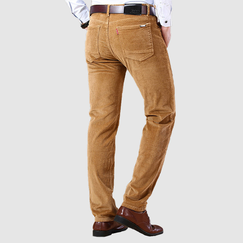 Loookus - Men's Casual Corduroy Elastic Long Pants