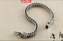 Loookus - 925 Silver men's vintage personality bracelet