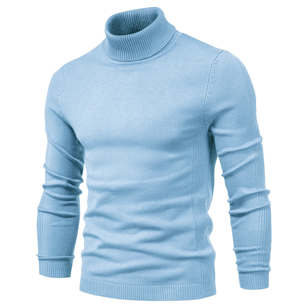 Loookus - Men's Turtleneck Basic Cashmere Base Sweater