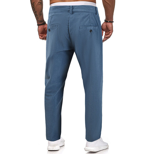 Loookus - Men's Outdoor Casual Corduroy Solid Color Pants