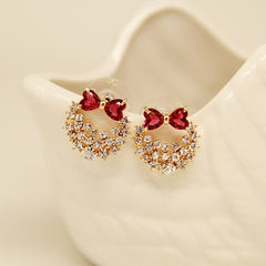 Loookus - 925 silver bow earrings