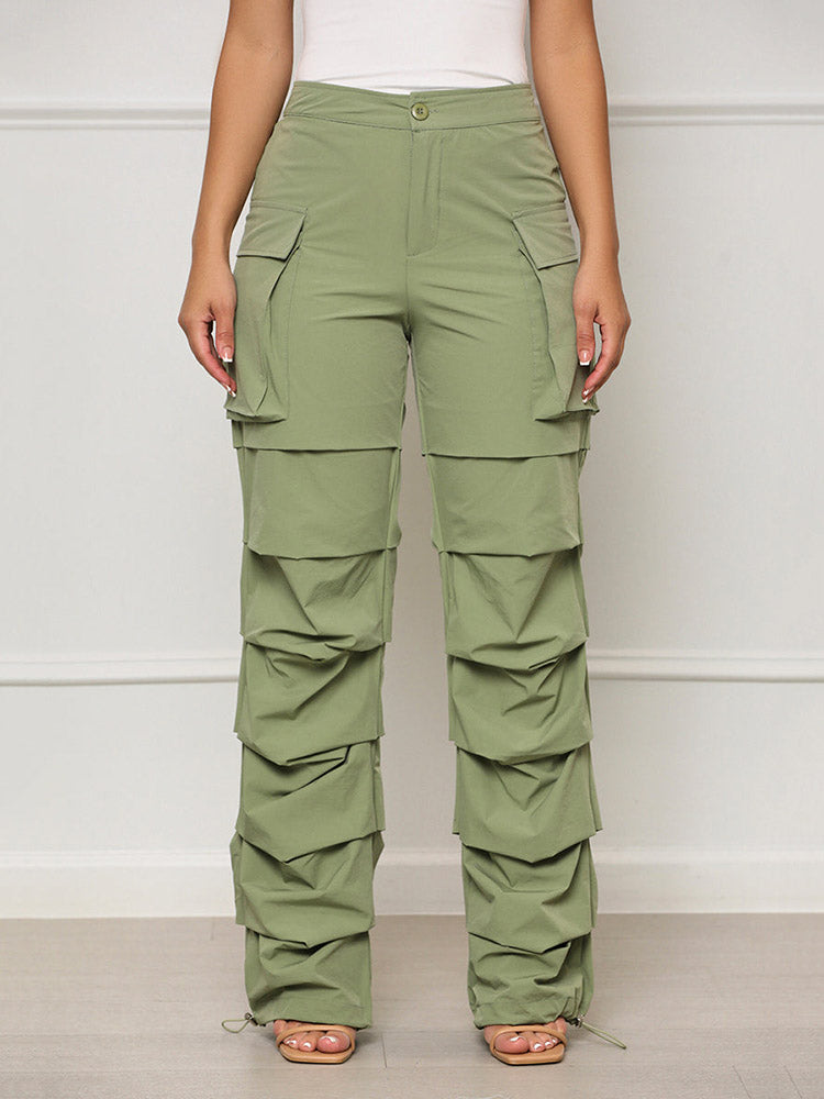 Loookus - Ruched Cargo Pants